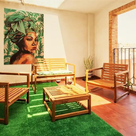 Апартаменты Penthouse Duplex In A 4 Floors Spanish House -8 Min To Center By Metro Валенсия